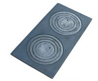 PŁYTA ŻELIWNA 2-OTWOROWA 63*31,5CM - PLYT ZEL 2-O