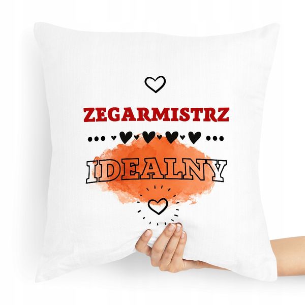 Poduszka Dla Zegarmistrza Idealny Zegarmistrz Z Nadrukiem Ze Zdjęciem zdjęcie 1