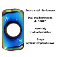Płytki wieloostrzowe Rodzaj: LOGU030310 ER-GM PM6625 (10szt.)