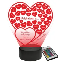 Prezent na Dzień Babci i Dziadka Statuetka dla Dziadków lampka LED + GRAWER