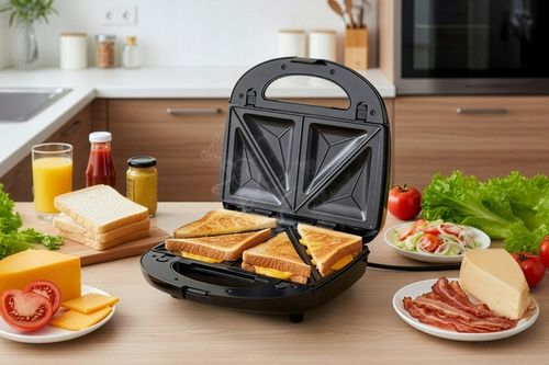 Opiekacz wielofunkcyjny ST250 Eldom 5 w 1 Tosty Grill Gofry Orzeszki na Arena.pl