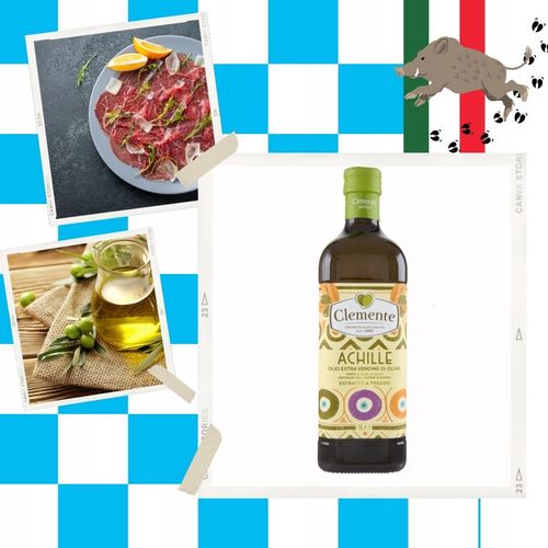 Oliwa z oliwek Włoska CLEMENTE OLIO EXTRAVERGINE ACHILLE 1000ml na Arena.pl
