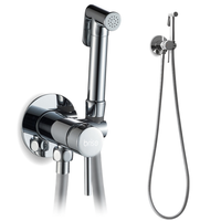 Bateria bidetowa podtynkowa - chrom