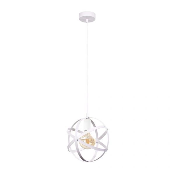Lampa wisząca 1xE27 POLA WHITE zdjęcie 1