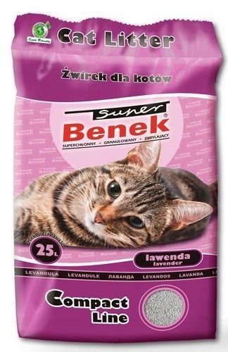 Super Benek Compact Lawenda 25L Active żwirek zdjęcie 9
