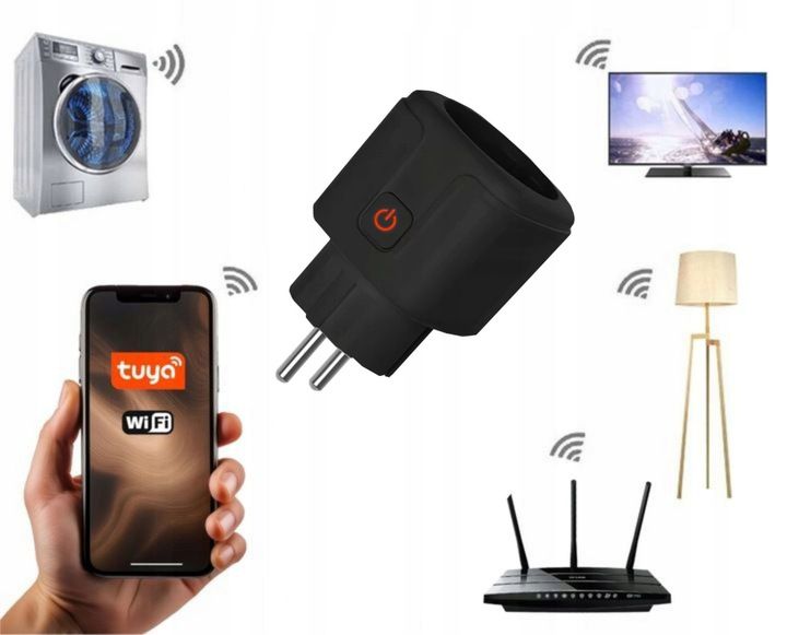 INTELIGENTNE GNIAZDKO GNIAZDO WIFI WATOMIERZ TIMER LICZNIK Smart TUYA zdjęcie 2