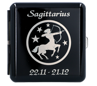 Papierośnica z Grawerem Znaku Zodiaku Strzelec