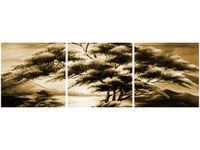 90X30CM SILNE DRZEWA TRÓJ OBRAZ