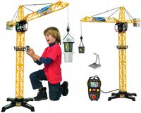 DŹWIG ŻURAW BUDOWLANY STEROWANY PILOTEM 100 CM RUCHOME RAMIĘ DLA DZIECI