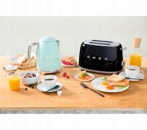 Toster dwuszczelinowy do pieczywa Smeg TSF01BLEU 950W 2 Tosty Czarny na Arena.pl