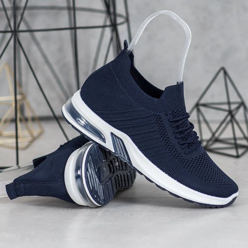 Granatowe Tekstylne Buty Na Platformie r.40 na Arena.pl