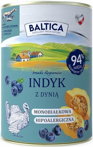 Mokra karma dla psa Baltica MIX SMAKÓW Hipoalergiczna Bezzbożowa - 6 x 400g na Arena.pl