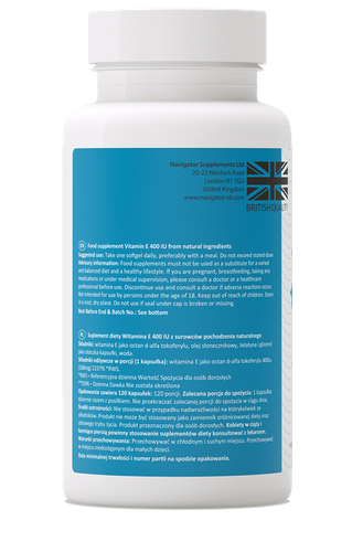 NAVIGATOR Witamina E 400 IU 120 kaps na Arena.pl