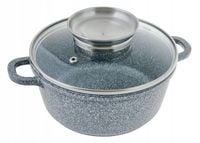GARNEK Ceramiczny MARMUROWY 20cm INDUKCJA Gaz 2,3l 7072