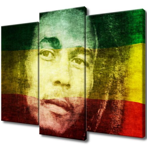 Obraz Tryptyk 90X70 Bob Marley Bob Reggae Muzyk na Arena.pl
