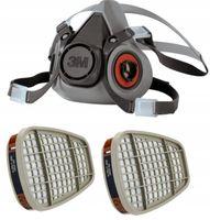 3M 6200 MASKA PÓŁMASKA lakiernicza M z filtry 6051