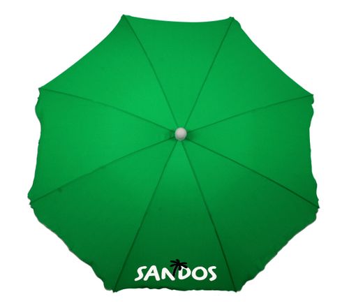 Parasol plażowy ogrodowy z powłoką zielony + kotwa na Arena.pl