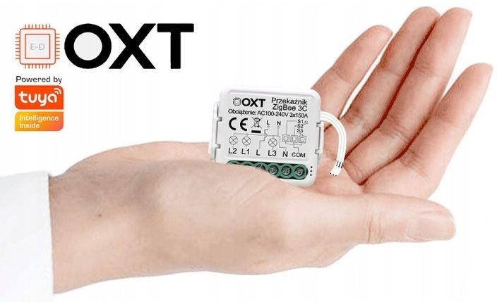 OXT Mini Przekaźnik 3 Obwody ZigBee TUYA 3x3,3A zdjęcie 2