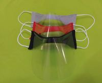 mini przyłbice / pół maska 10szt.