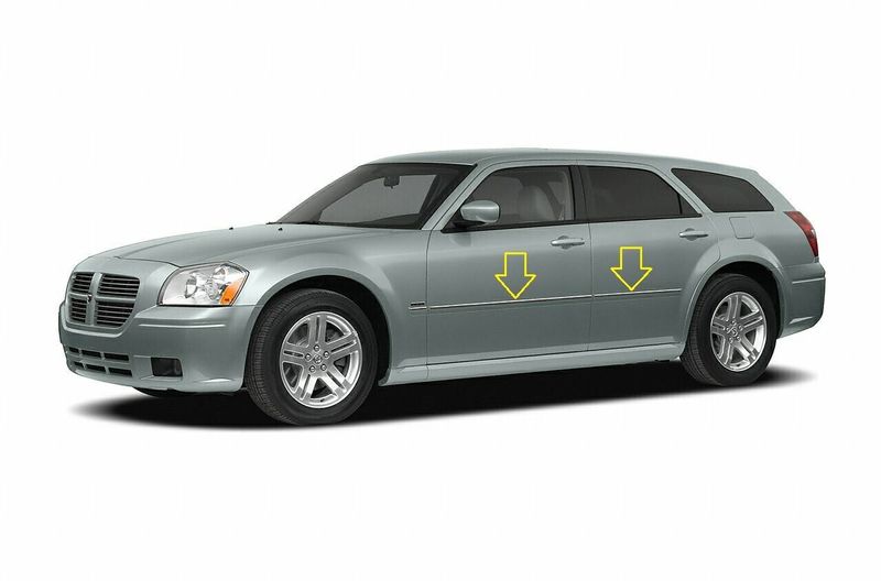 Dodge Magnum 2005-2009 - Listwy chrom boczne drzwi chromowane ochronne zdjęcie 1
