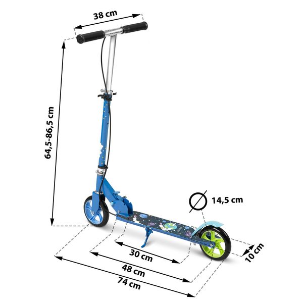 Hulajnoga Kodi kosmos Ricokids zdjęcie 5