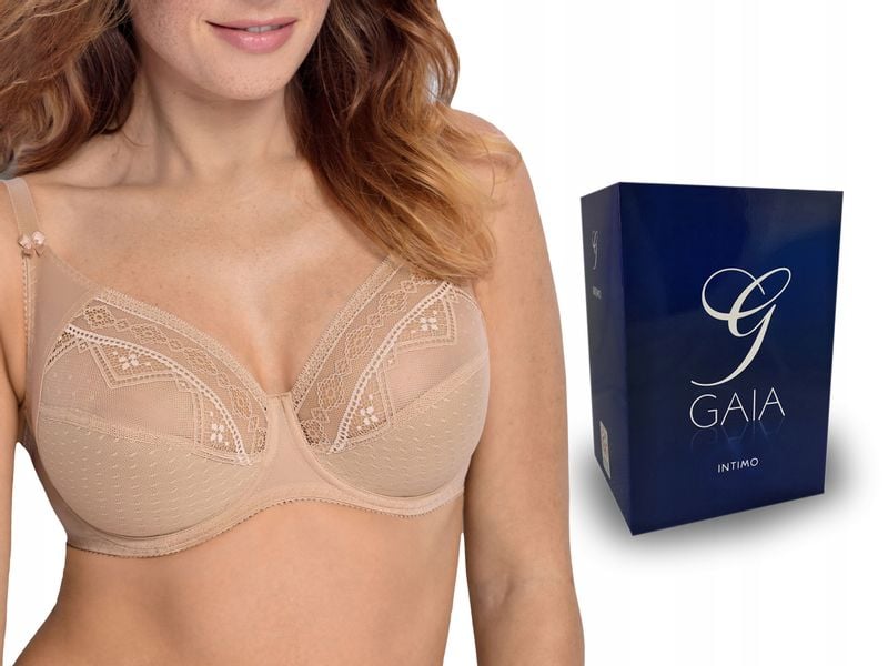 GAIA NANCY 059 , biustonosz soft , BEŻOWY , 70H zdjęcie 1