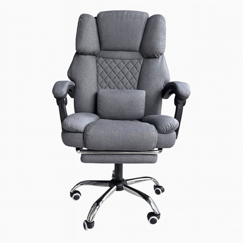 fotel biurowy obrotowy master z podnóżkiem i masażerem na Arena.pl