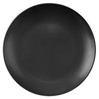 Talerz Deserowy Płytki Mały na Ciasto Deser Ceramiczny Czarny 21,5 cm