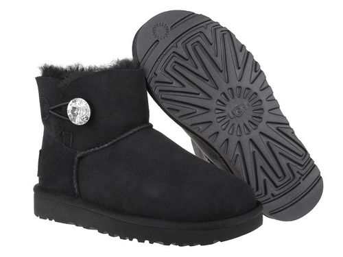 Buty UGG W Mini Bailey Button Bling 1016554-BLK - 41 na Arena.pl