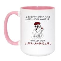 Duży Biało-Różowy 450 ml