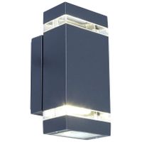 Ścienna LAMPA zewnętrzna FOCUS 5605013118 Lutec prostokątna OPRAWA kinkiet LED 8W 4000K metalowy IP44 szary