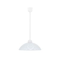 Bronte lampa wisząca 1x60W E27 klosz biały z wzorem