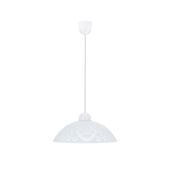 Bronte lampa wisząca 1x60W E27 klosz biały z wzorem