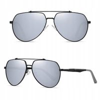 Męskie OKULARY Przeciwsłoneczne POLARYZACYJNE HD PILOTKI Teleskop + GRATISY