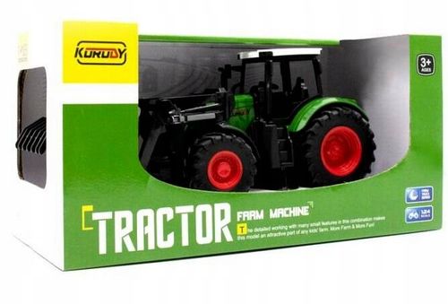 Duży Traktor Ciągnik Ruchome ramię Gumowe koła chwytak czołowy łyżka na Arena.pl