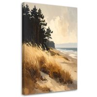 Obraz do salonu sypialni biura, Widok Plaża z Wydmami nad Morzem