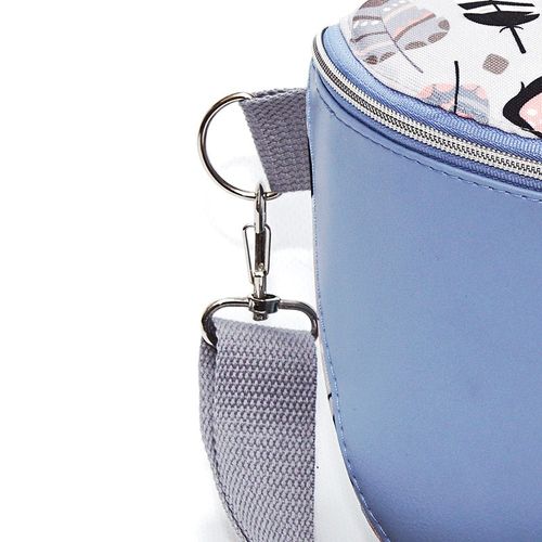 Torebka-Nerka Błękitna z Motywem Piórek – 3w1 Handmade na Arena.pl