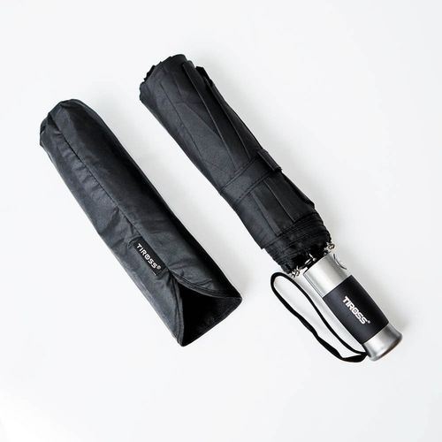 PARASOL PARASOLKA AUTOMATYCZNY WIATROODPORNY CZARNY TIROSS na Arena.pl