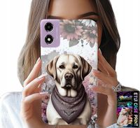 ETUI DO MOTOROLA MOTO E14 - PIESEK PIESKI HUSKY PSIE WZORY + SZKŁO