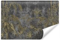 Fototapeta Do Salonu BETON Liście Mural Kamień Palmy 450cm x 300cm