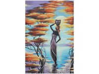 40X60CM AFRYKAŃSKA DZIEWCZYNA KOSZEM OBRAZ