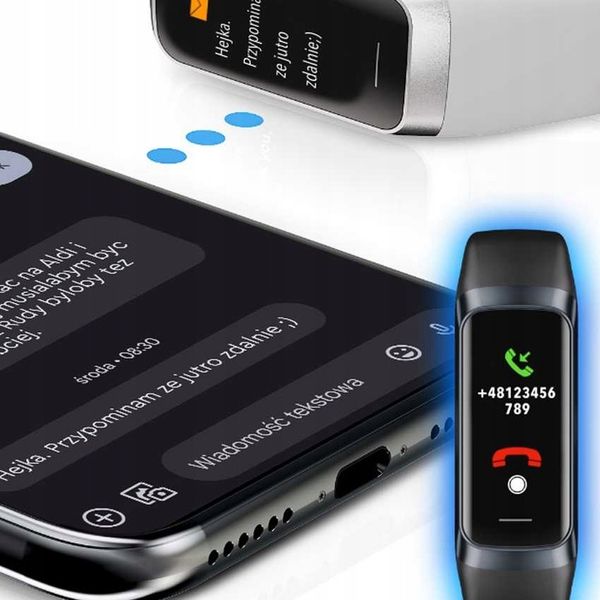 KROKOMIERZ SMARTWATCH OPASKA TLEN KCAL KROK AMOLED zdjęcie 2