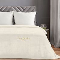 Ekskluzywny koc CLARA 220X240 Pierre Cardin kremowy