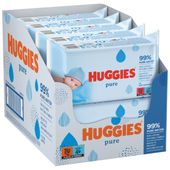 Huggies Pure Chusteczki Nawilżane Wodą 10 x 56szt