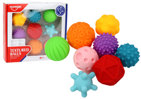 Zestaw Piłeczek Sensorycznych Różne Tekstury 8 Sztuk Kolorowe