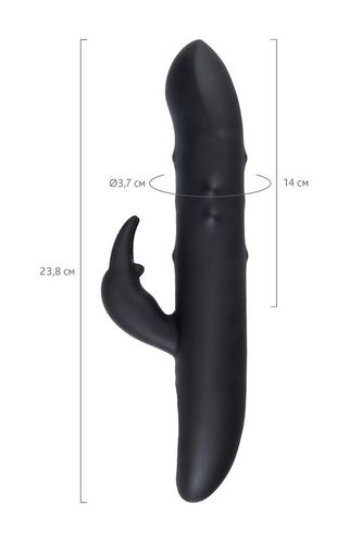 Unrealistic WANAME D SPLASH HAIL vibrator, silicone, black, 23.8 cm na Arena.pl
