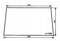 szyba przednia do ciągnika MTZ Belarus kabina Szyszka Sapieżyn