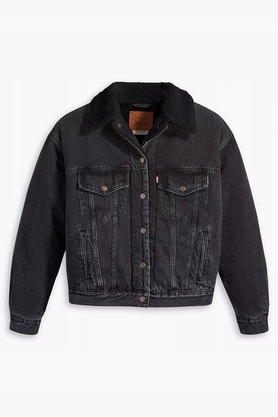 Damska kurtka Levi's dżinsowa z podszewką ze sztucznego futra | R. XS zdjęcie 5