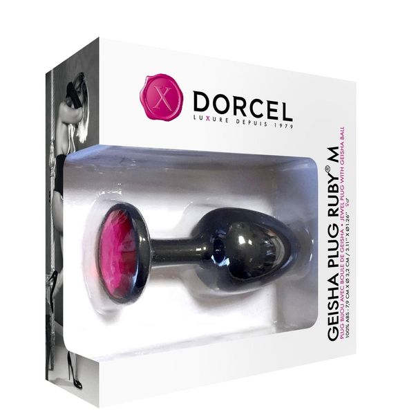 korek analny geisha plug ruby dorcel z kulką zdjęcie 5