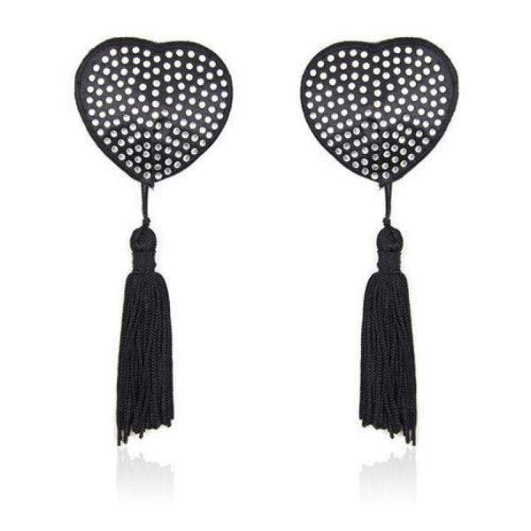 heart shine nipples tassels (argento) zdjęcie 1